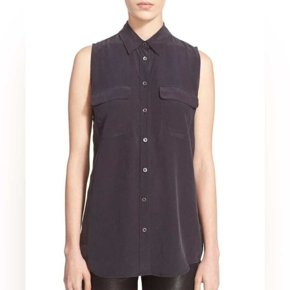 EQUIPMENT Silk Shirt in dark grey